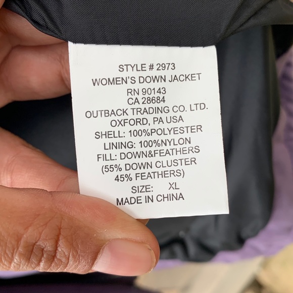 Outback Trading Company snowy mountain down jacket - Picture 8 of 15